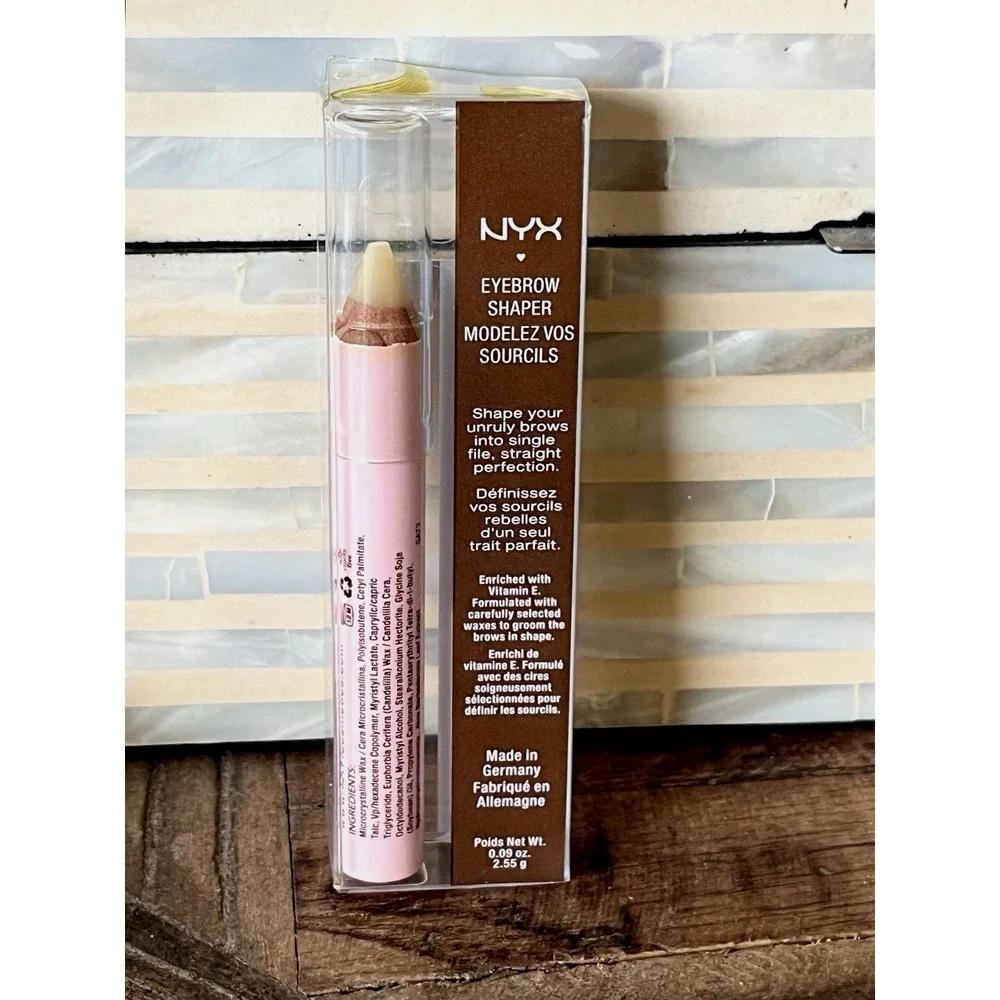 NYX Eyebrow Shaper Wax Pencil EBS01 Precise Brow Shaping NEW in Package Germany